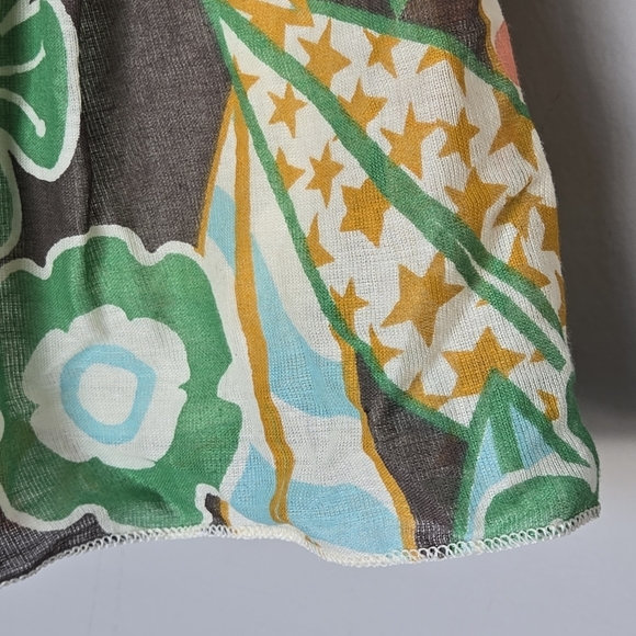 H&M Green Floral Print Ruffle Women's Pull-On Mini Skirt Size 8 - Picture 5 of 11